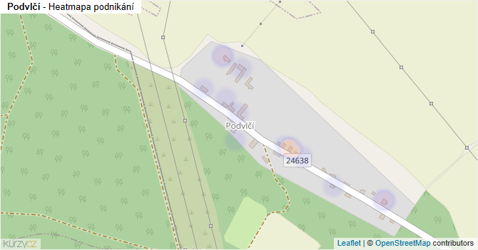 Podvlčí - mapa podnikání