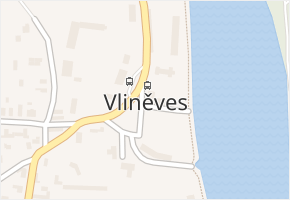 Vliněves v obci Dolní Beřkovice - mapa části obce