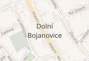 Dolní Bojanovice v obci Dolní Bojanovice - mapa části obce