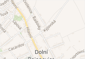 Kyjovská v obci Dolní Bojanovice - mapa ulice