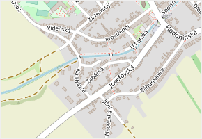 Žabácká v obci Dolní Bojanovice - mapa ulice