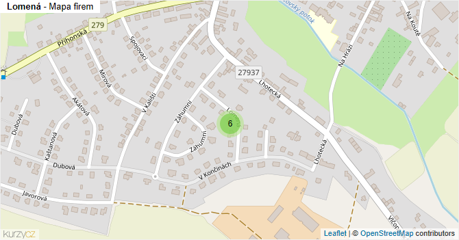 Lomená - mapa firem
