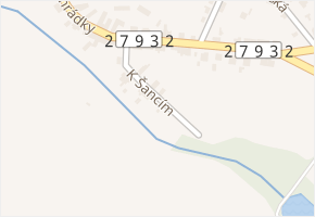 Mírová v obci Dolní Bousov - mapa ulice