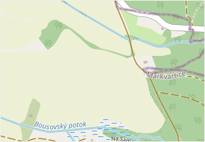 Na Samotě v obci Dolní Bousov - mapa ulice