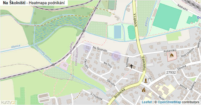 Na Školništi - mapa podnikání