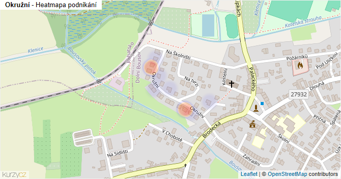 Okružní - mapa podnikání