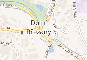 Dolní Břežany v obci Dolní Břežany - mapa části obce