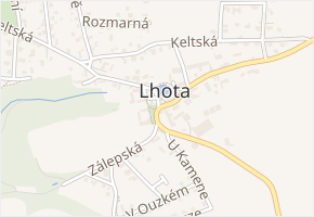 K Břežanům v obci Dolní Břežany - mapa ulice