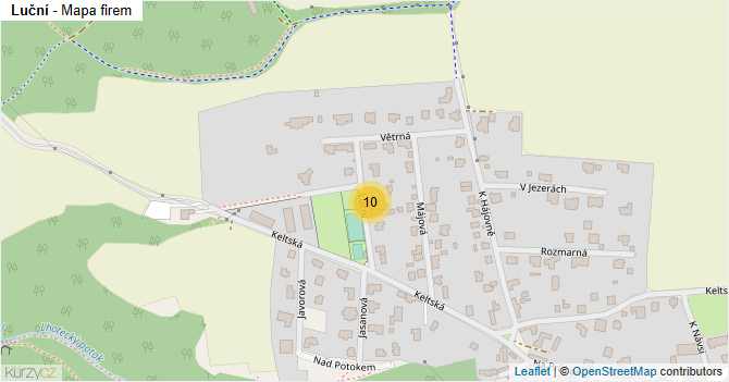 Luční - mapa firem