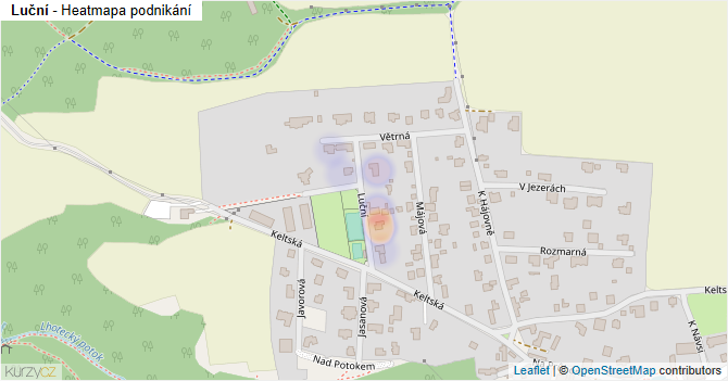 Luční - mapa podnikání