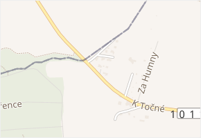 Mezi Ploty v obci Dolní Břežany - mapa ulice