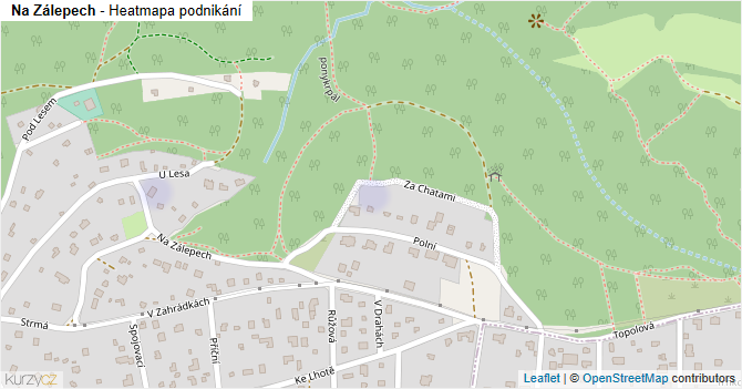 Na Zálepech - mapa podnikání
