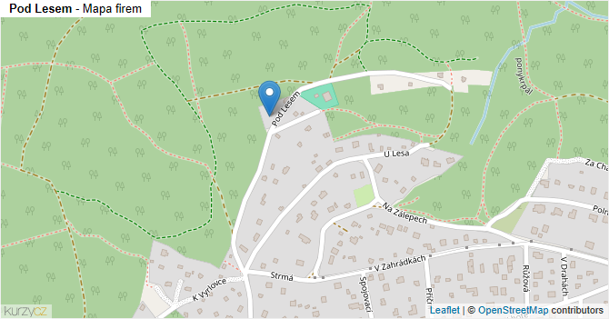 Pod Lesem - mapa firem