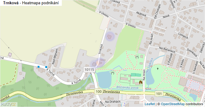 Trnková - mapa podnikání
