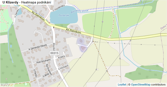 U Klizerdy - mapa podnikání