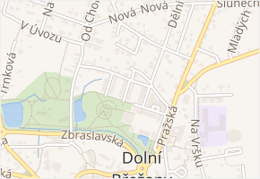 V Klidu v obci Dolní Břežany - mapa ulice