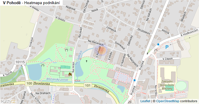 V Pohodě - mapa podnikání