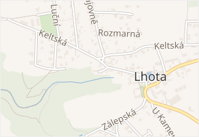 Ve Stráni v obci Dolní Břežany - mapa ulice