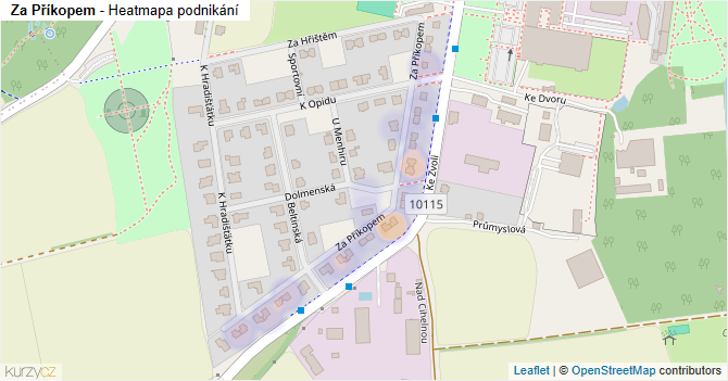 Za Příkopem - mapa podnikání