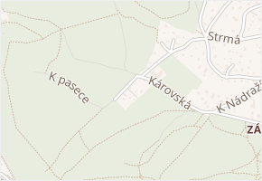 Ztracená v obci Dolní Břežany - mapa ulice