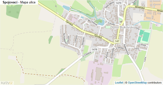 Spojovací - mapa ulice
