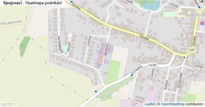 Spojovací - mapa podnikání