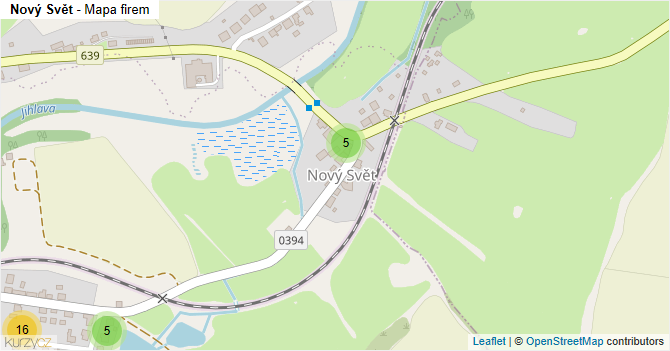 Nový Svět - mapa firem
