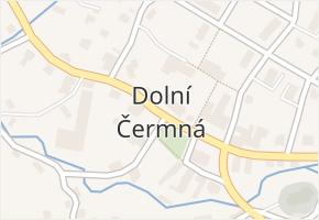 Dolní Čermná v obci Dolní Čermná - mapa části obce