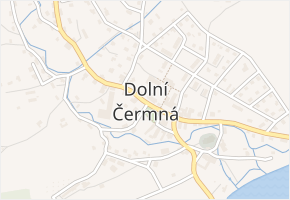 Náměstí v obci Dolní Čermná - mapa ulice