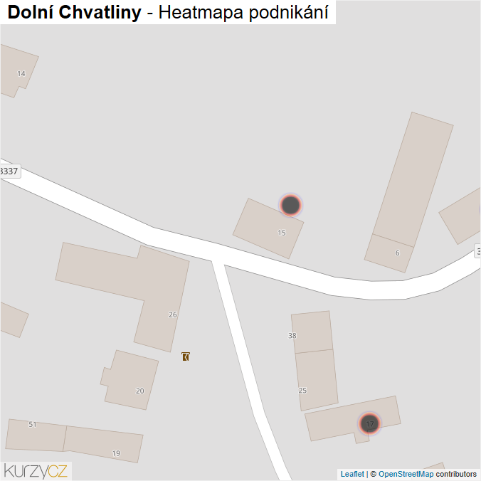 Mapa Dolní Chvatliny - Firmy v obci.