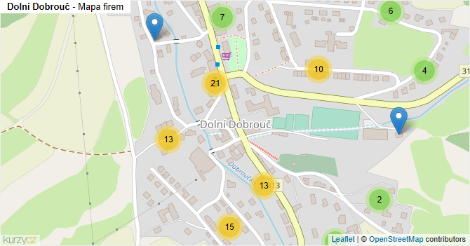 Dolní Dobrouč - mapa firem