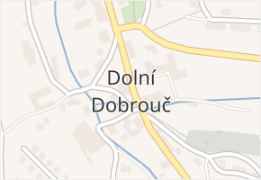 Dolní Dobrouč v obci Dolní Dobrouč - mapa části obce