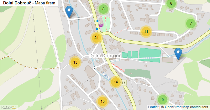 Dolní Dobrouč - mapa firem