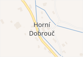 Horní Dobrouč v obci Dolní Dobrouč - mapa části obce