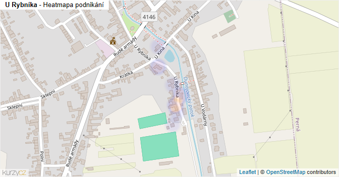 U Rybníka - mapa podnikání