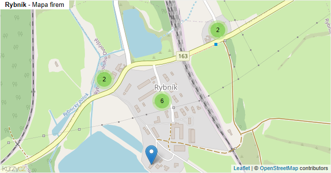 Rybník - mapa firem