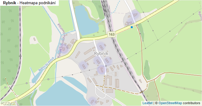 Rybník - mapa podnikání
