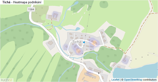 Tichá - mapa podnikání