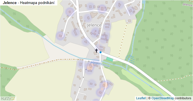 Jelence - mapa podnikání