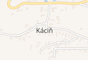 Káciň v obci Dolní Hbity - mapa části obce