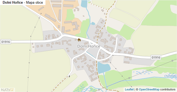Dolní Hořice - mapa obce