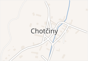 Chotčiny v obci Dolní Hořice - mapa části obce