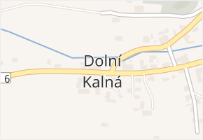 Dolní Kalná v obci Dolní Kalná - mapa části obce
