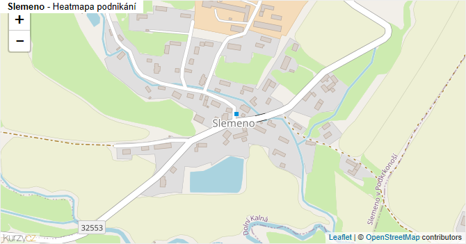 Slemeno - mapa podnikání
