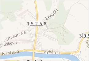 Antonínská v obci Dolní Kounice - mapa ulice
