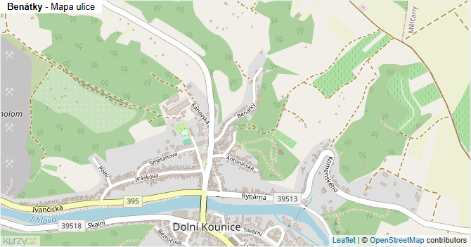 Benátky - mapa ulice