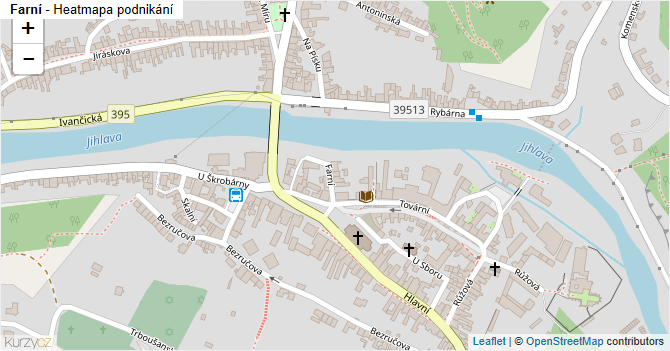 Farní - mapa podnikání