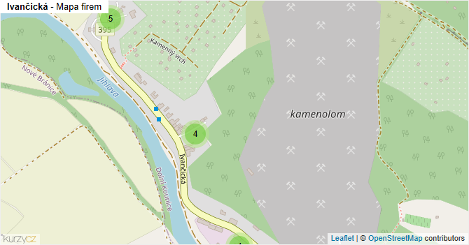 Ivančická - mapa firem