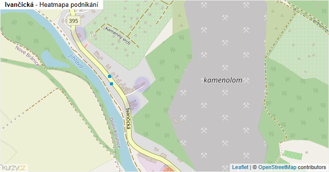 Ivančická - mapa podnikání