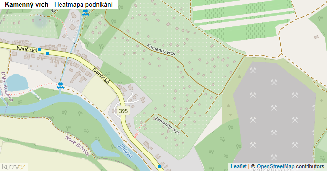 Kamenný vrch - mapa podnikání